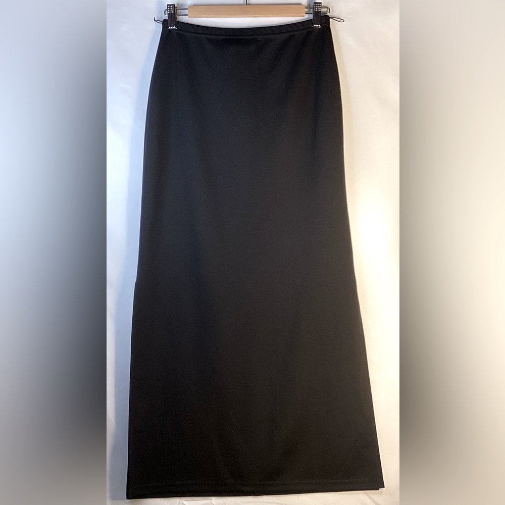Vintage Joe Benbasset maxi double slit skirt black